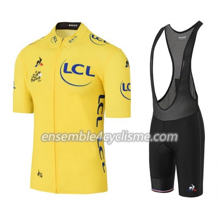 Tenue Maillot Jaune + Cuissard à Bretelles 2017 Tour De France